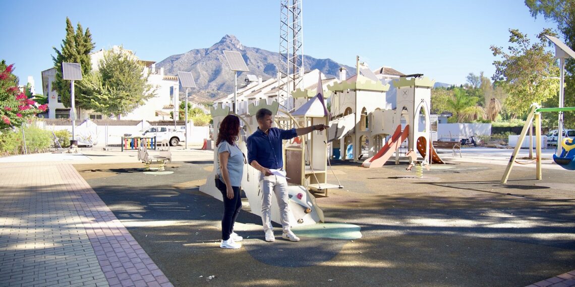 El parque de Los Naranjos de Nueva Andalucía contará con más de 700 metros cuadrados y nuevos espacios para el ocio y el deporte