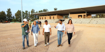 Las obras del futuro complejo deportivo de Nueva Andalucía, a más de un 50 por ciento de su ejecución