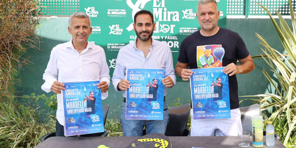 Marbella reunirá a cerca de 300 jóvenes promesas del pádel en la séptima prueba del Circuito Andaluz de Menores