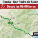 Reabre la carretera A-397 entre Ronda y San Pedro de Alcántara tras el incendio de Igualeja
