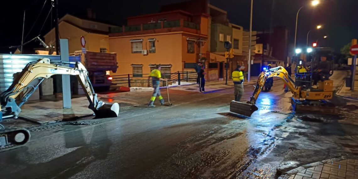 El balance de una noche dura por la borrasca Adam: 90 incidencias en Andalucía, 73 de ellas en Málaga