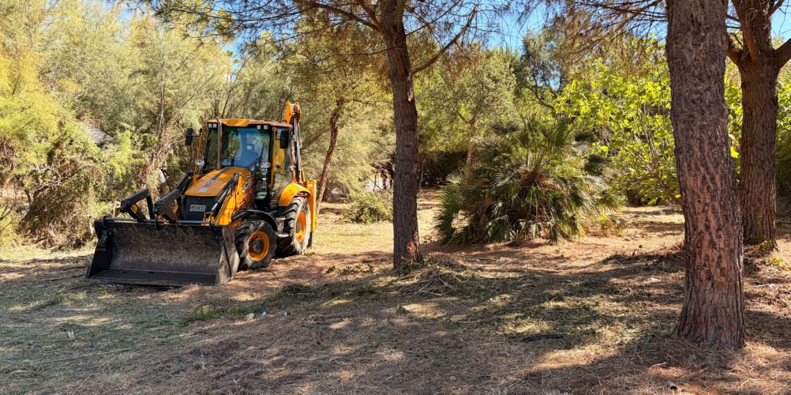 Estepona inicia la campaña de desbroce en más de medio centenar de cauces y pasos de ríos y arroyos para prevenir inundaciones