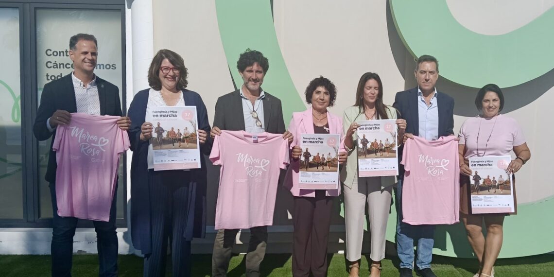 Las sedes de la Asociación Española Contra el Cáncer de Mijas y Fuengirola se movilizan frente al cáncer de mama con la Marcha Rosa