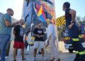 La torre de entrenamiento del Parque de Bomberos de Fuengirola se convierte en una obra de arte