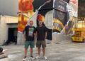 D. Darko y Jose Rulos, los artistas que han unido sus estilos para rendir homenaje a los bomberos de Fuengirola