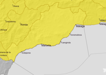 La Costa del Sol no se queda atrás: la AEMET activa el aviso amarillo para este sábado por «fuertes lluvias y tormentas»
